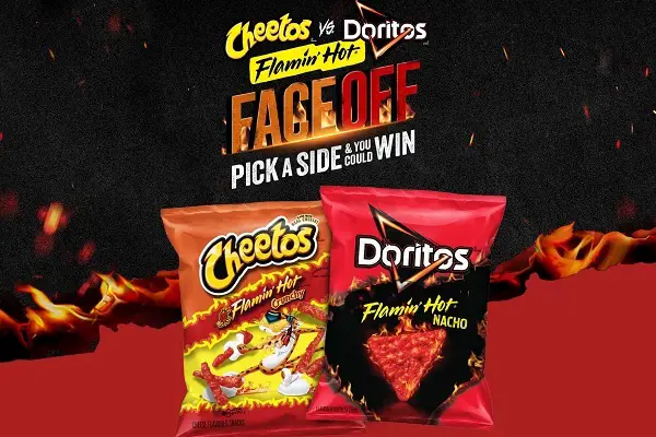 Cheetos and Doritos go head-to-head in 'Flamin' Hot Faceoff' on Instagram  and Twitter 