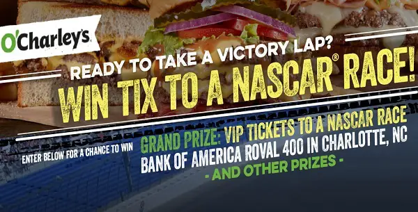 Coca-Cola O’Charley’s Stock Car Racing Free Getaway Giveaway 