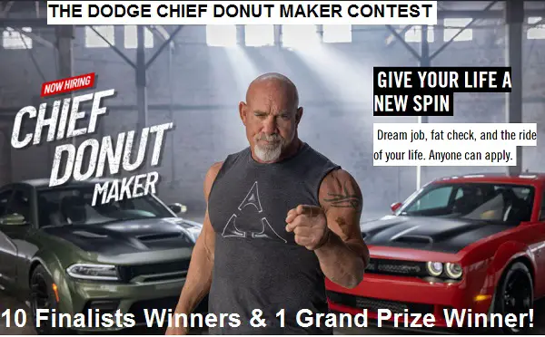 Dodge Chief Donut Maker Video Contest Win 150 000 Salary More 