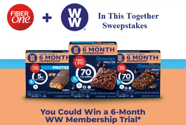 Fiber One New Year Giveaway: Win Free WW Membership for Fitness ...
