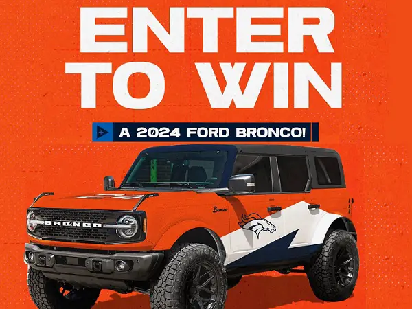 Enter to Win Broncos Game Tickets & Free Ford Bronco Giveaway
