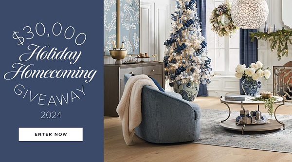 Frontgate Holiday Homegating Giveaway: Win A $10,000 Free Gift Card (3 Prizes)