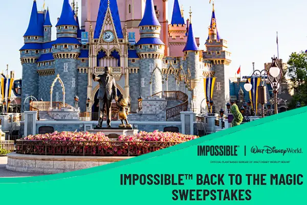 Impossible Back to The Magic Sweepstakes: Win trip to Walt Disney World Resort in Orlando! 