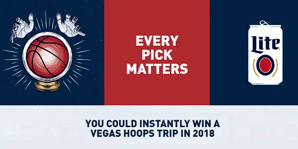 Miller Lite Hoops Instant Win Game 