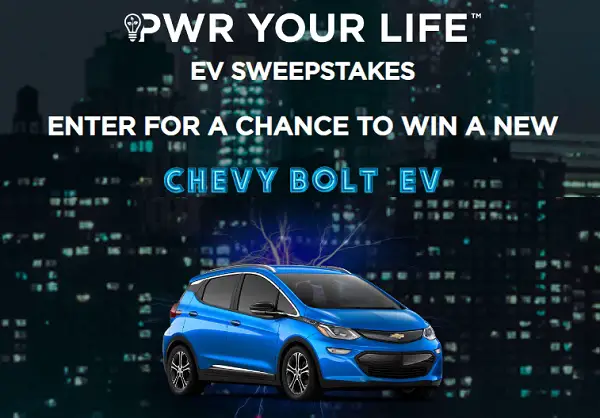 PWR Your Life EV Sweepstakes: Win Car