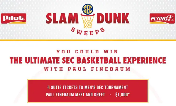 Pilot Flying J Slam Dunk Sweepstakes