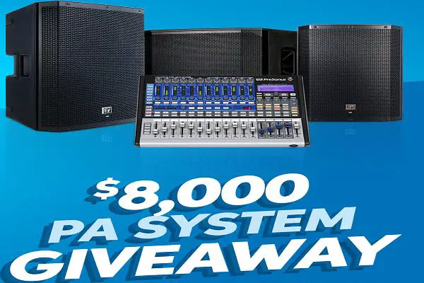 $8,000 PA Sound System Giveaway 