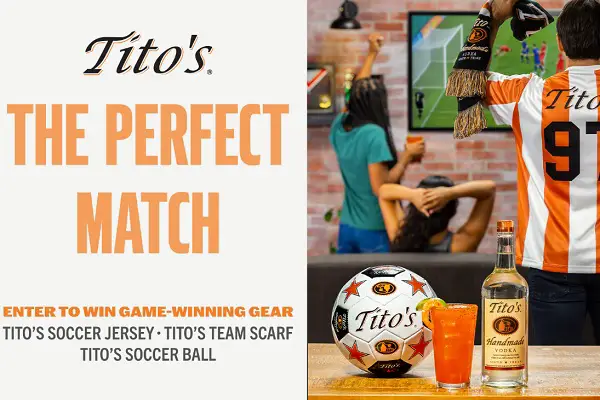 Tito’s Soccer Giveaway: Win Game-Winning Gear (500 Winners)