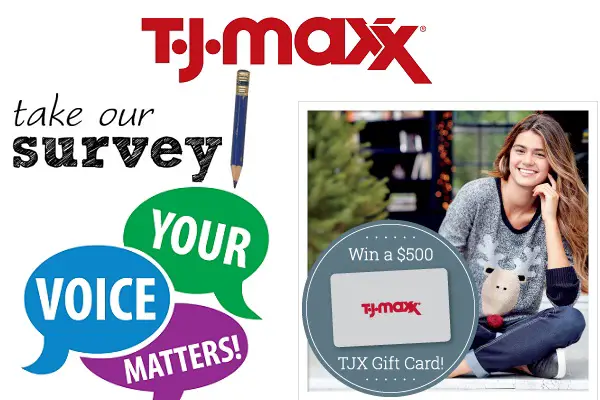 Tell T.J. Maxx Feedback in Customer Survey: Win $500 Gift Card 