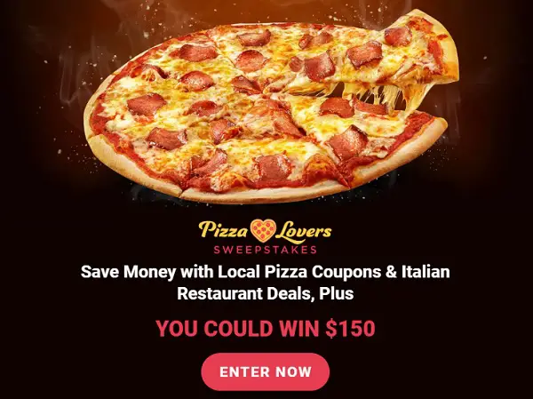 Valpak Pizza Month Giveaway: Win $100 Cash (Monthly Winners)