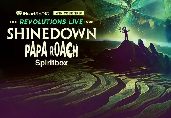 iHeartRadio Trip Giveaway: Win a Trip to Shinedown Tour 2023