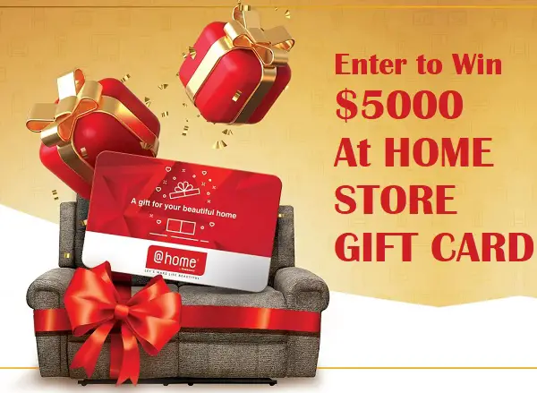 At Home Stores Giveaway: Win $5,000 At Home Gift Card | SweepstakesBible